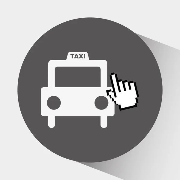 Diseño del servicio de taxi — Vector de stock