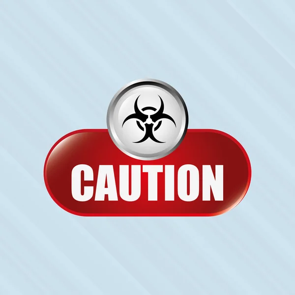 Caution sign  design — Stock Vector