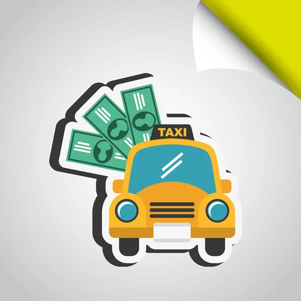 Conception de service de taxi — Image vectorielle