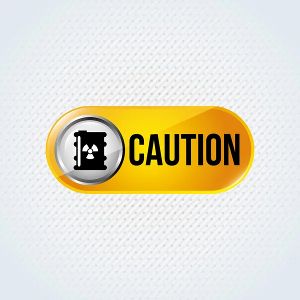 Caution sign  design — Stock Vector