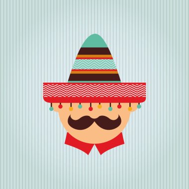 Meksika kültür simgesi tasarım