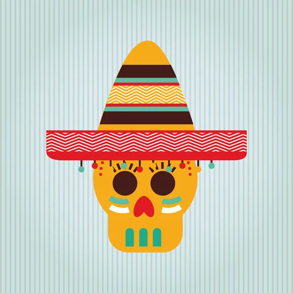 Mexikanska kulturen ikon design — Stock vektor