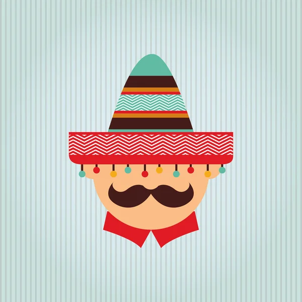 Diseño de icono de cultura mexicana — Vector de stock