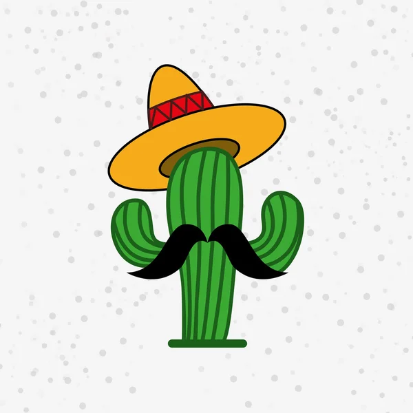 Design mexikanischer Kultur-Ikone — Stockvektor