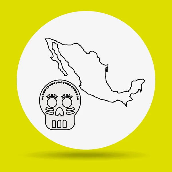 Diseño de icono de cultura mexicana — Vector de stock