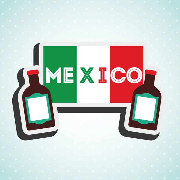 Meksika kültür simgesi tasarım — Stok Vektör