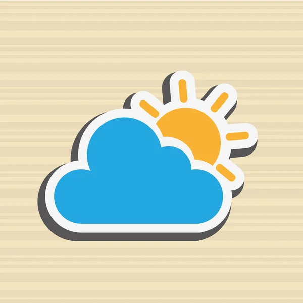 Design de ícone meteorológico — Vetor de Stock