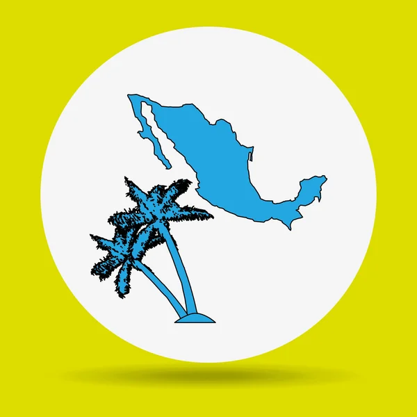 Diseño de icono de cultura mexicana — Vector de stock