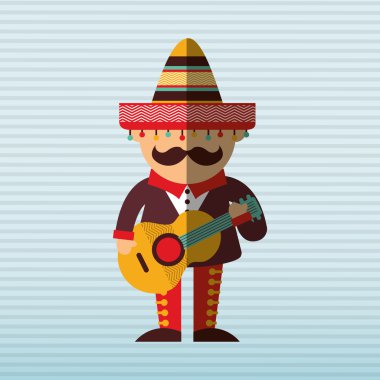 Meksika kültür simgesi tasarım