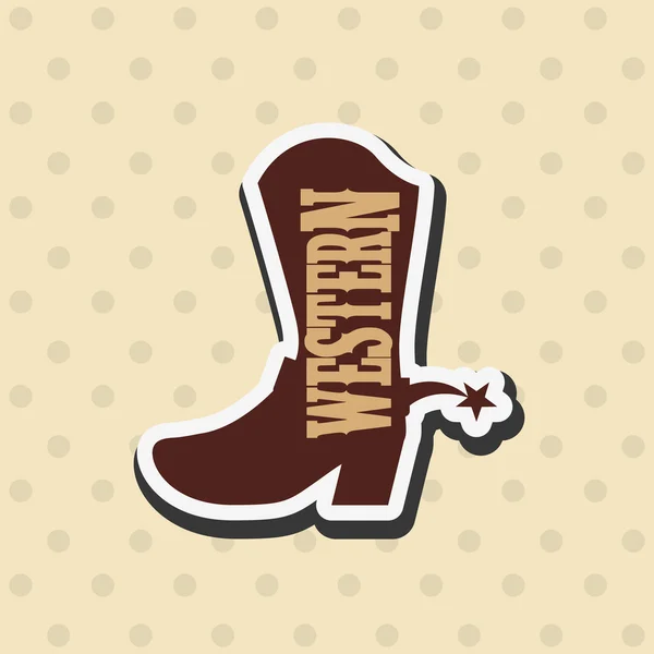 Vilda västern ikon design — Stock vektor