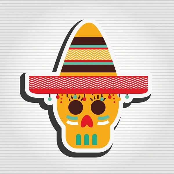 Diseño de icono de cultura mexicana — Vector de stock