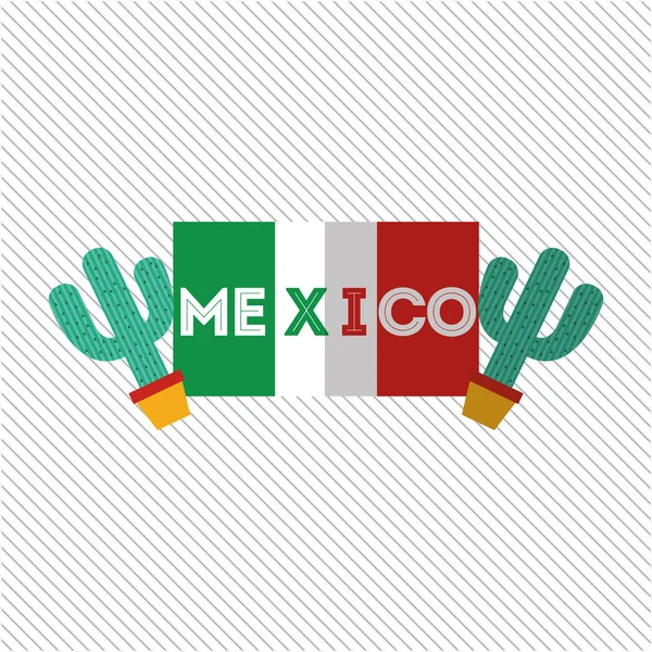 Design mexikanischer Kultur-Ikone — Stockvektor