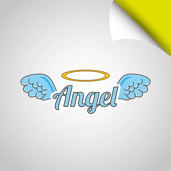 Angels wings design — Stock Vector