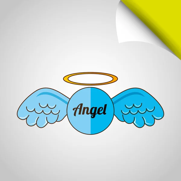 Anges ailes design — Image vectorielle