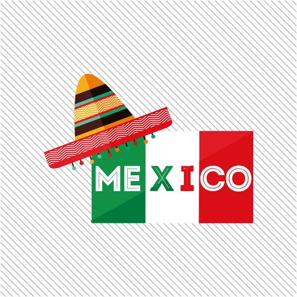 Icone de la culture mexicaine design — Image vectorielle