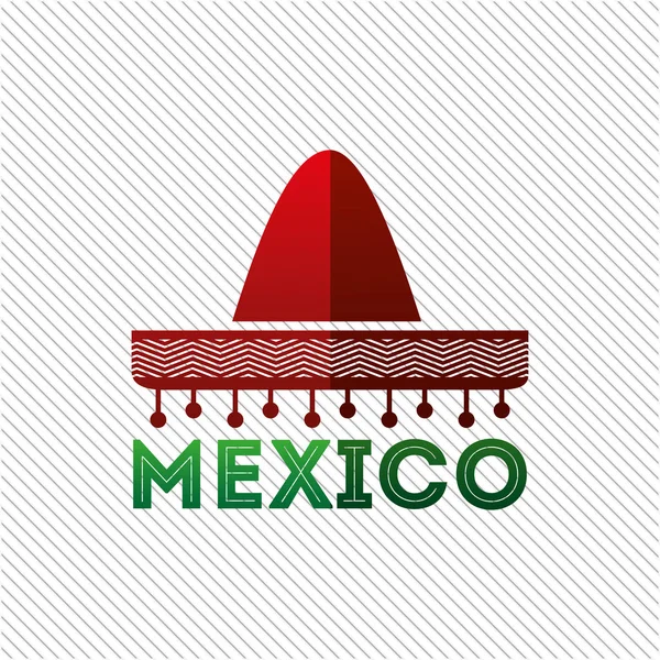 Μεξικάνικη κουλτούρα εικονίδιο σχεδιασμός — Διανυσματικό Αρχείο