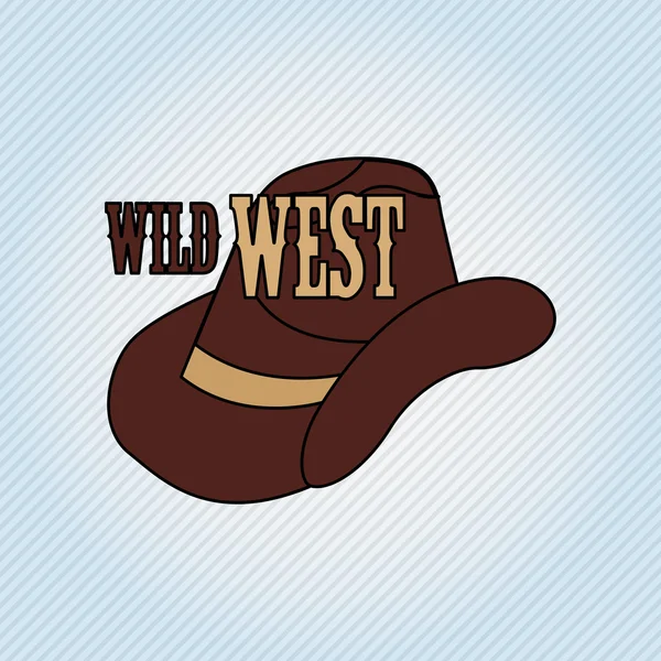 Desenho de ícone oeste selvagem — Vetor de Stock
