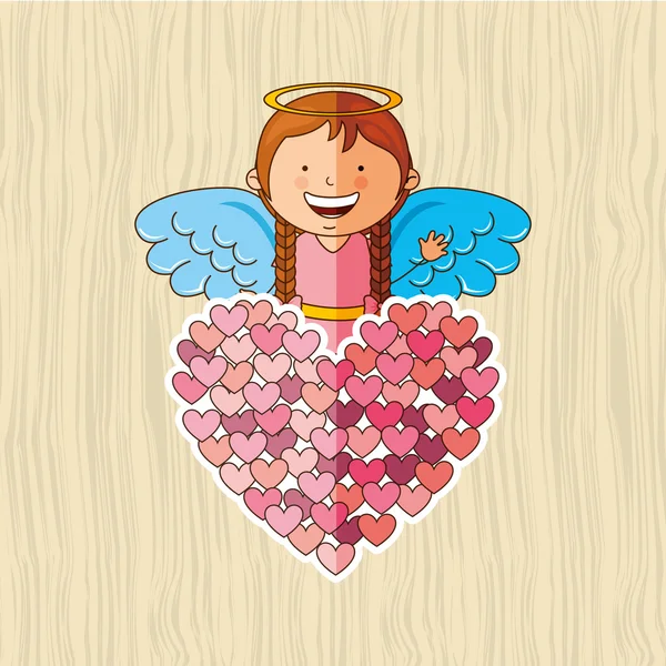 Cute angel design — Stock Vector