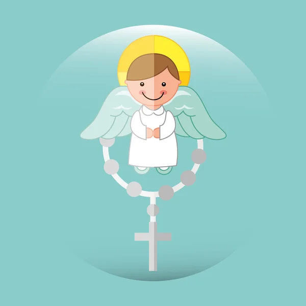 Diseño de ángeles lindo — Vector de stock