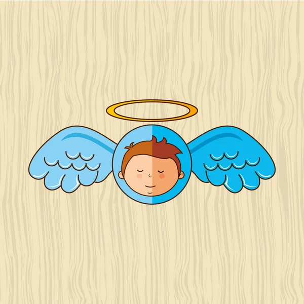 Aranyos angyal design — Stock Vector
