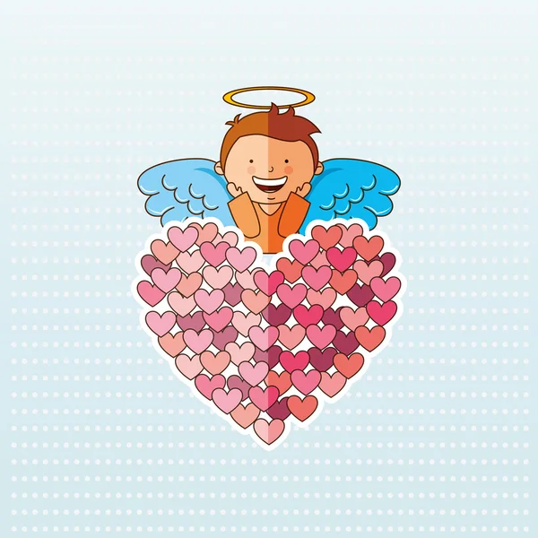 Lindo ángel diseño — Vector de stock