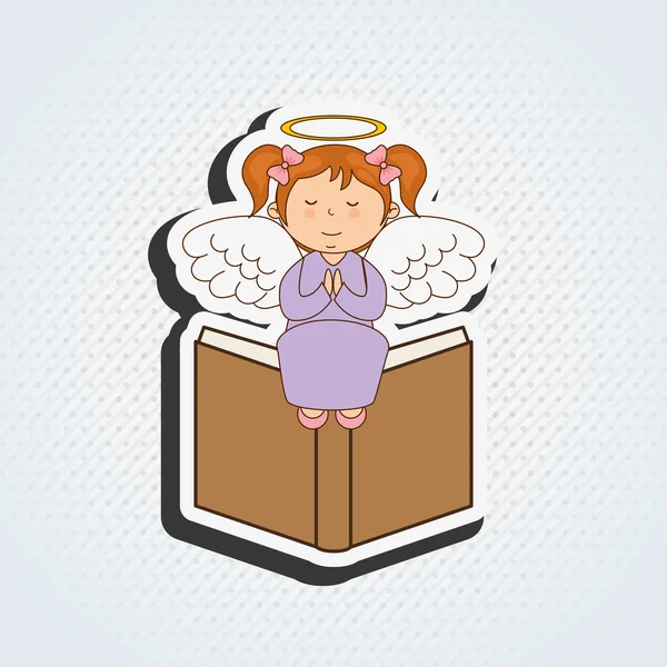 Lindo ángel diseño — Vector de stock