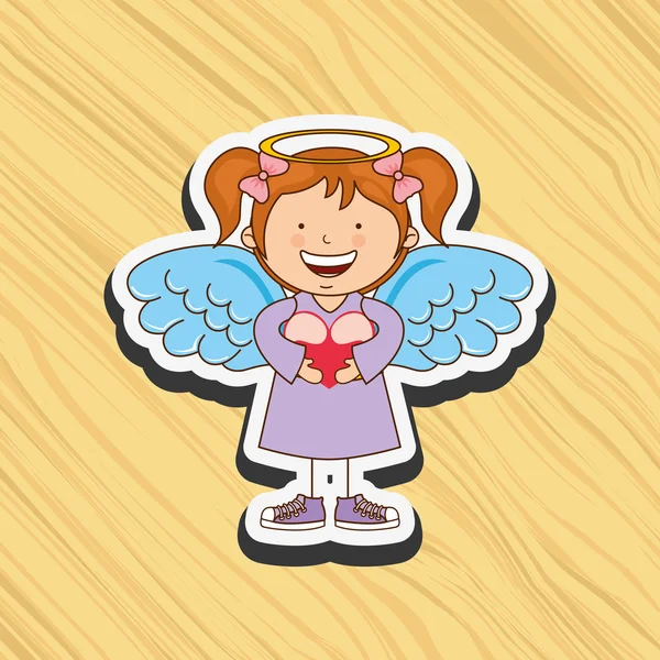 Cute angel design — Stock Vector