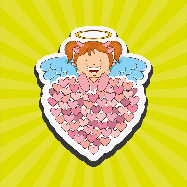 Cute angel design — Stock Vector