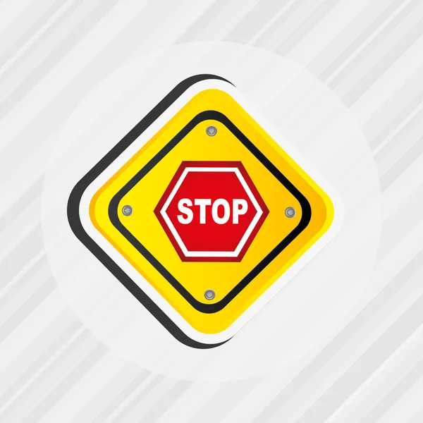 Traffic sign design — Stock Vector