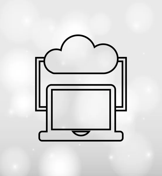 Cloud Computing Design — Stockvektor