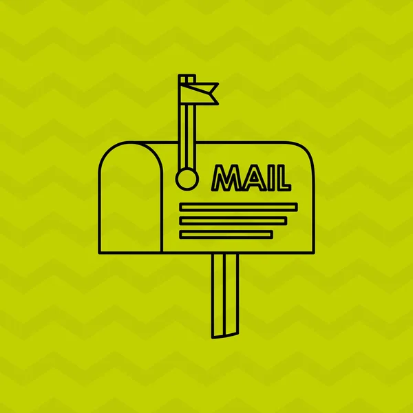 Mail-Konzeption — Stockvektor