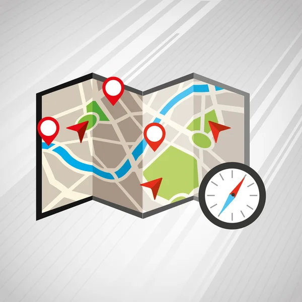 GPS navigator ontwerp — Stockvector