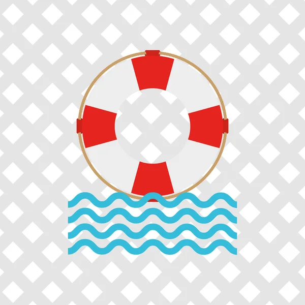 Diseño icono marino — Vector de stock