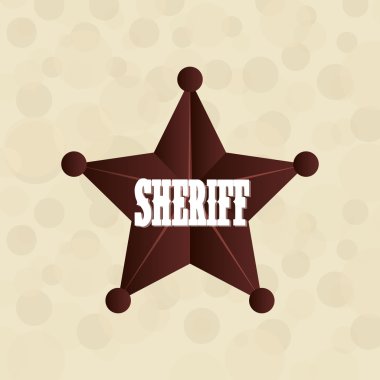 Vahşi Batı simgesi tasarım