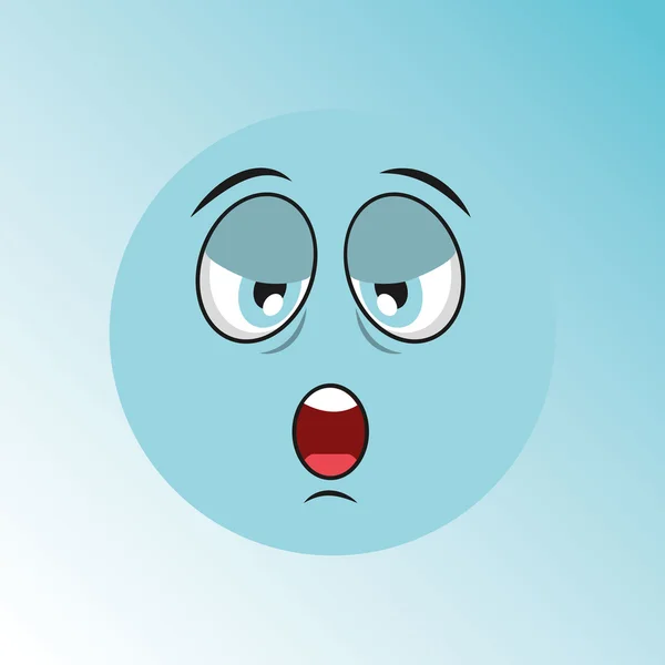 Emoticon face design — Stock Vector