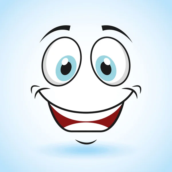 Emoticon face design — Stock Vector