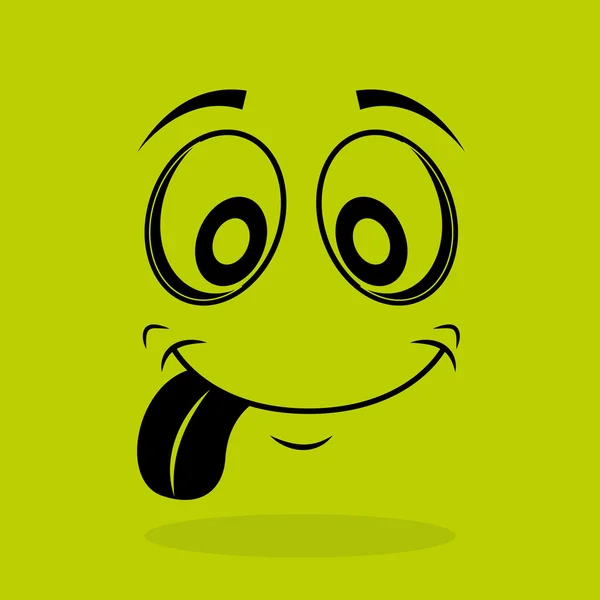 Design de rosto emoticon —  Vetores de Stock