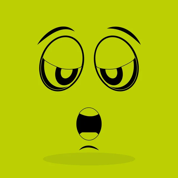 Design de rosto emoticon —  Vetores de Stock