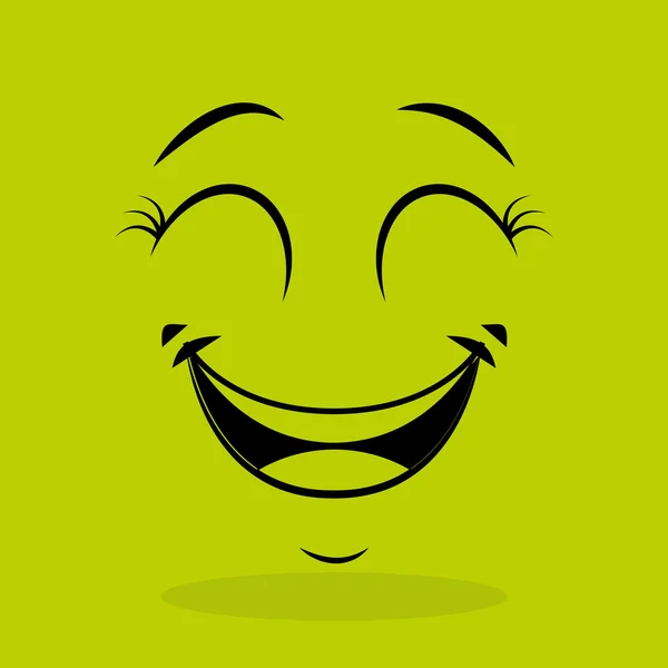 Emoticon ansigt design – Stock-vektor