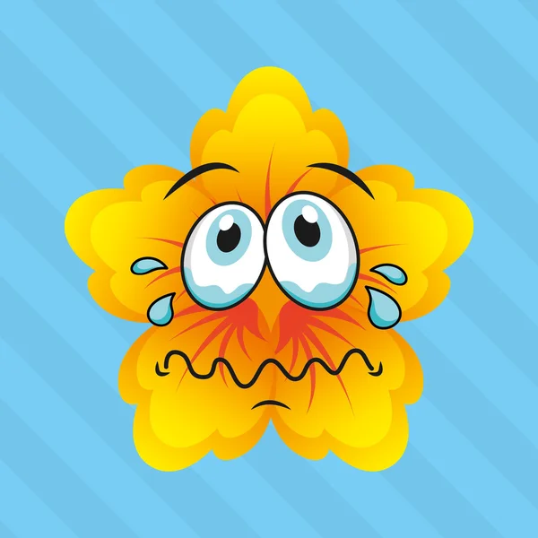 Design de rosto emoticon — Vetor de Stock