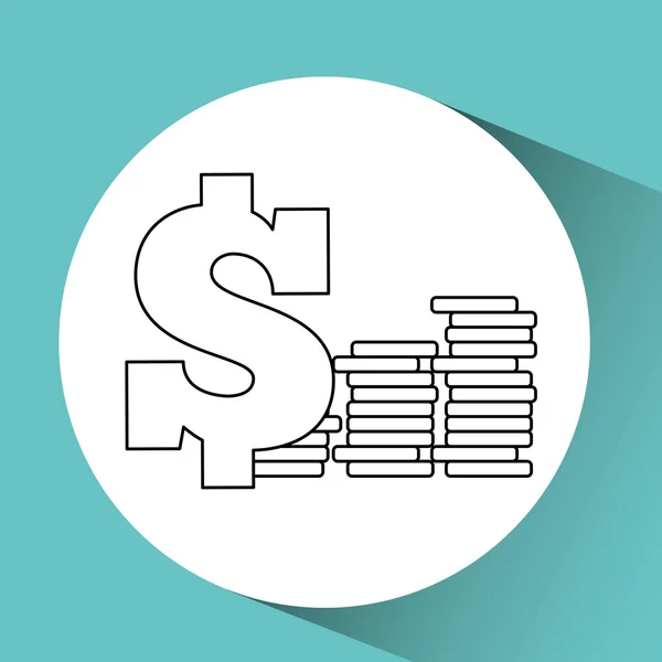 Diseño de concepto de dinero — Vector de stock