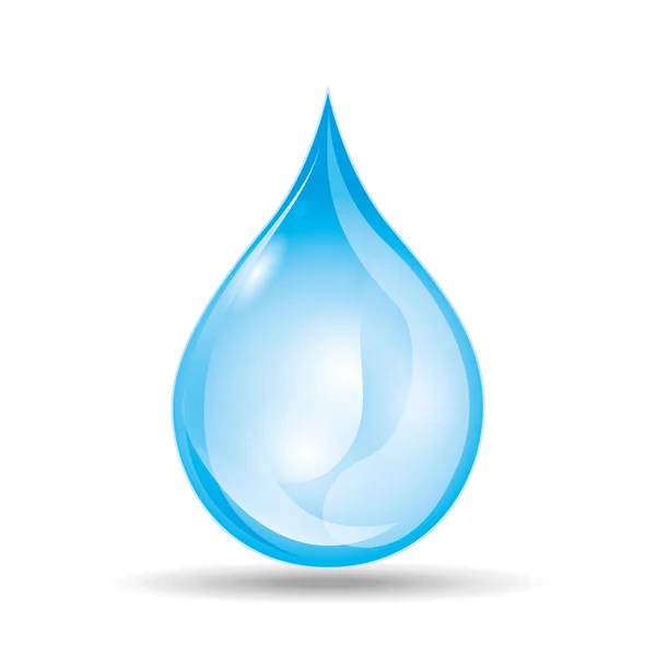 Design del carattere dell'acqua — Vettoriale Stock