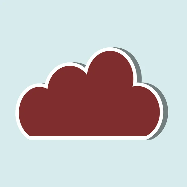 Cloud icon design — Stock Vector