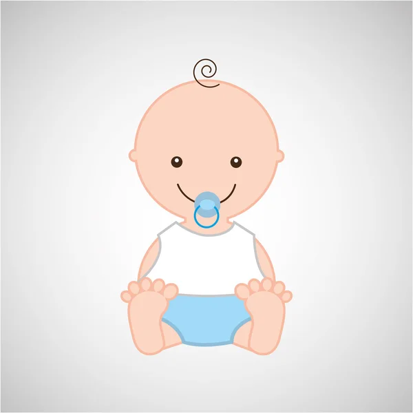 Conception de douche bébé — Image vectorielle