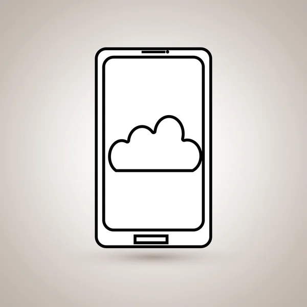 Diseño de negocio smartphone — Vector de stock