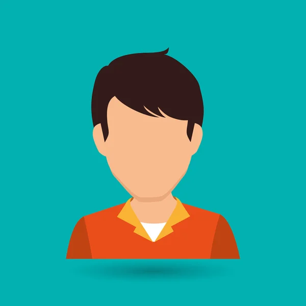 Design pessoa avatar — Vetor de Stock