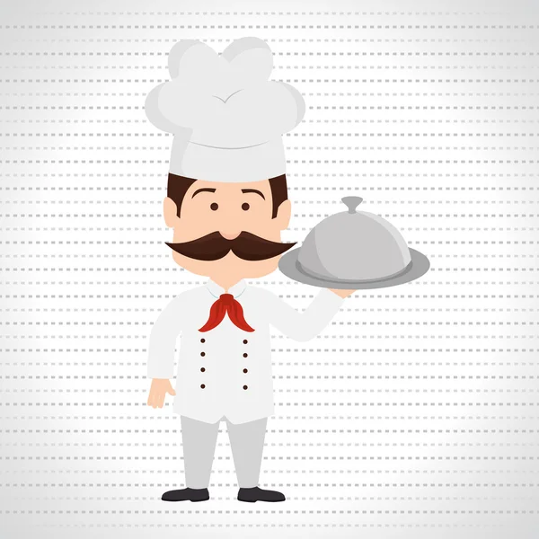 Design del personaggio chef — Vettoriale Stock