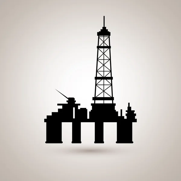 Projeto da indústria petrolífera — Vetor de Stock