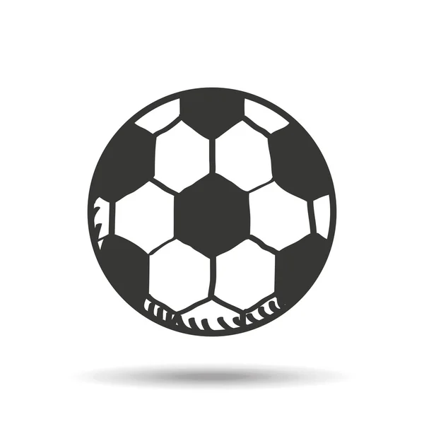 Conception de ballon de football — Image vectorielle