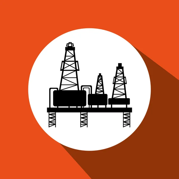 Petrol sanayi Dizayn — Stok Vektör